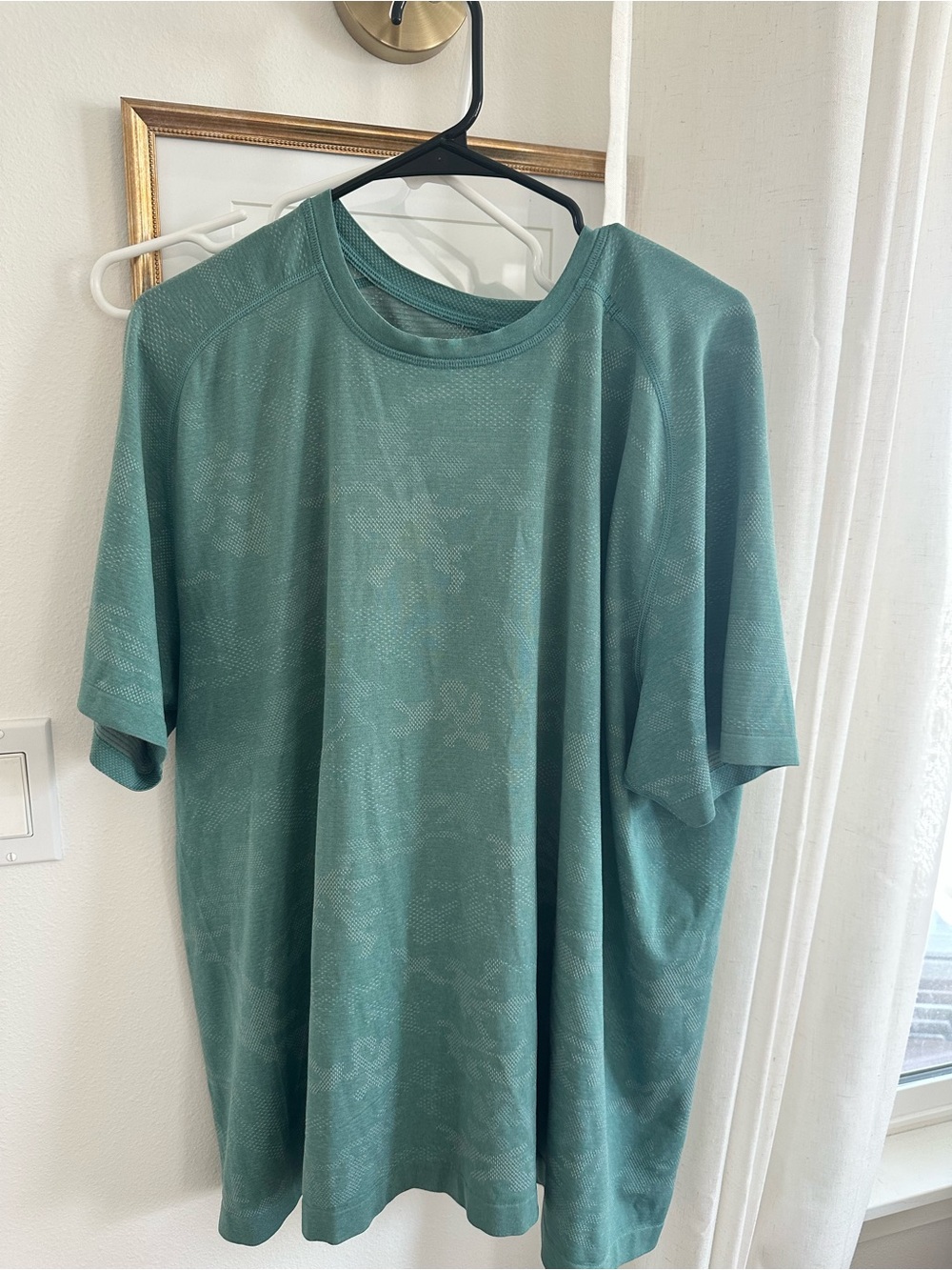 Lululemon Teal Camo Performance Shirt